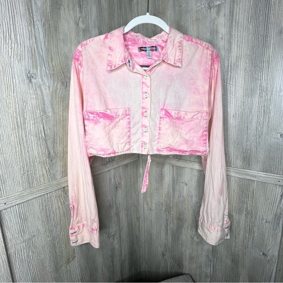 Urban Outfitters BDG Davidson Crop Blouse - Picture 2 of 6